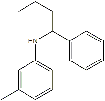 3-methyl-N-(1-phenylbutyl)aniline Structure