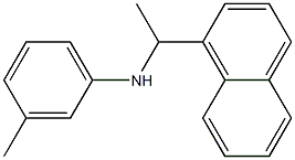 3-methyl-N-[1-(naphthalen-1-yl)ethyl]aniline Struktur