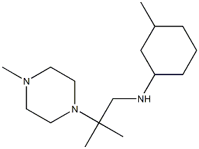 3-methyl-N-[2-methyl-2-(4-methylpiperazin-1-yl)propyl]cyclohexan-1-amine