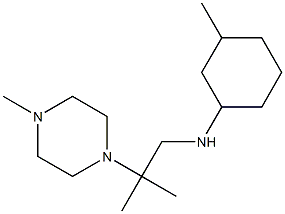 3-methyl-N-[2-methyl-2-(4-methylpiperazin-1-yl)propyl]cyclohexan-1-amine Structure