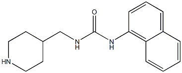 3-naphthalen-1-yl-1-(piperidin-4-ylmethyl)urea Structure