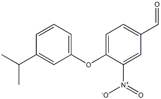 3-nitro-4-[3-(propan-2-yl)phenoxy]benzaldehyde Structure