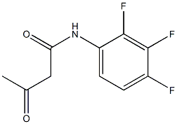 3-oxo-N-(2,3,4-trifluorophenyl)butanamide Structure