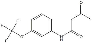 3-oxo-N-[3-(trifluoromethoxy)phenyl]butanamide Structure