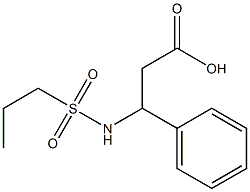 3-phenyl-3-[(propylsulfonyl)amino]propanoic acid Struktur