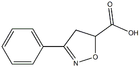 3-phenyl-4,5-dihydro-1,2-oxazole-5-carboxylic acid 结构式