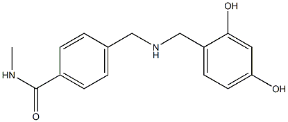 4-({[(2,4-dihydroxyphenyl)methyl]amino}methyl)-N-methylbenzamide Structure