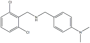 4-({[(2,6-dichlorophenyl)methyl]amino}methyl)-N,N-dimethylaniline,,结构式