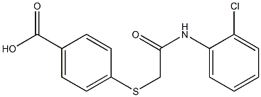 4-({[(2-chlorophenyl)carbamoyl]methyl}sulfanyl)benzoic acid Structure