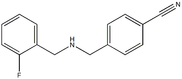  4-({[(2-fluorophenyl)methyl]amino}methyl)benzonitrile