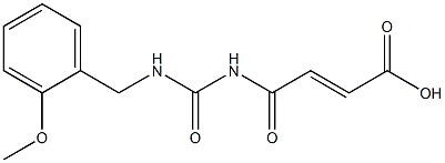 4-({[(2-methoxyphenyl)methyl]carbamoyl}amino)-4-oxobut-2-enoic acid Structure