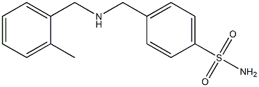 4-({[(2-methylphenyl)methyl]amino}methyl)benzene-1-sulfonamide 化学構造式
