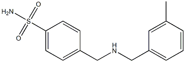 4-({[(3-methylphenyl)methyl]amino}methyl)benzene-1-sulfonamide Struktur