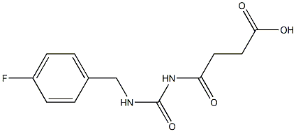 4-({[(4-fluorophenyl)methyl]carbamoyl}amino)-4-oxobutanoic acid
