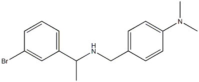 4-({[1-(3-bromophenyl)ethyl]amino}methyl)-N,N-dimethylaniline Structure