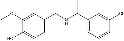  4-({[1-(3-chlorophenyl)ethyl]amino}methyl)-2-methoxyphenol