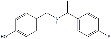 4-({[1-(4-fluorophenyl)ethyl]amino}methyl)phenol,,结构式