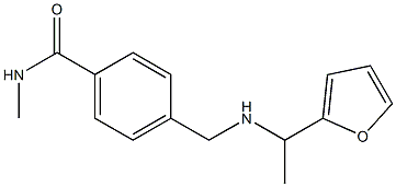 4-({[1-(furan-2-yl)ethyl]amino}methyl)-N-methylbenzamide Struktur