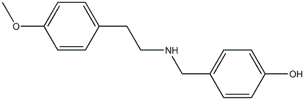 4-({[2-(4-methoxyphenyl)ethyl]amino}methyl)phenol Structure