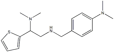 4-({[2-(dimethylamino)-2-(thiophen-2-yl)ethyl]amino}methyl)-N,N-dimethylaniline Structure