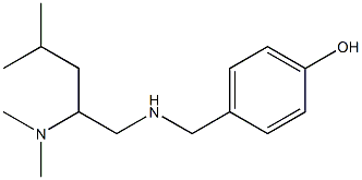 4-({[2-(dimethylamino)-4-methylpentyl]amino}methyl)phenol Struktur