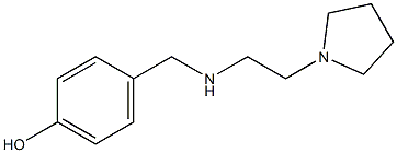 4-({[2-(pyrrolidin-1-yl)ethyl]amino}methyl)phenol Structure