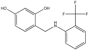 4-({[2-(trifluoromethyl)phenyl]amino}methyl)benzene-1,3-diol