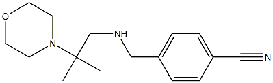 4-({[2-methyl-2-(morpholin-4-yl)propyl]amino}methyl)benzonitrile 化学構造式