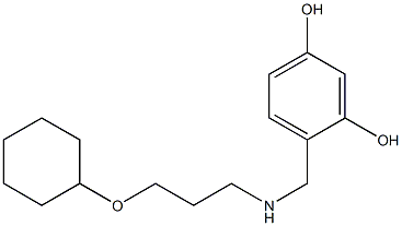  4-({[3-(cyclohexyloxy)propyl]amino}methyl)benzene-1,3-diol