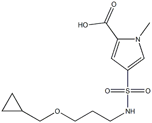 4-({[3-(cyclopropylmethoxy)propyl]amino}sulfonyl)-1-methyl-1H-pyrrole-2-carboxylic acid