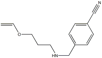 4-({[3-(ethenyloxy)propyl]amino}methyl)benzonitrile,,结构式