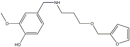 4-({[3-(furan-2-ylmethoxy)propyl]amino}methyl)-2-methoxyphenol Structure