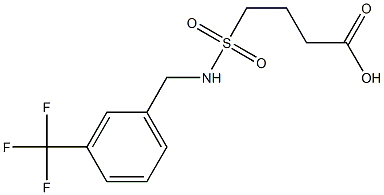  4-({[3-(trifluoromethyl)phenyl]methyl}sulfamoyl)butanoic acid