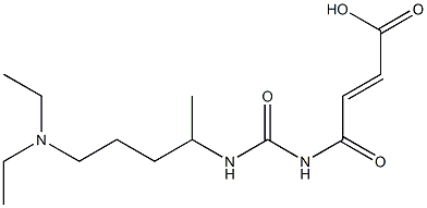 4-({[5-(diethylamino)pentan-2-yl]carbamoyl}amino)-4-oxobut-2-enoic acid Structure