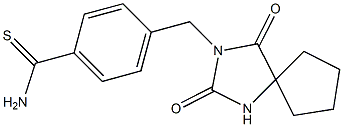 4-({2,4-dioxo-1,3-diazaspiro[4.4]nonan-3-yl}methyl)benzene-1-carbothioamide