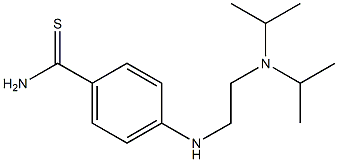 4-({2-[bis(propan-2-yl)amino]ethyl}amino)benzene-1-carbothioamide,,结构式