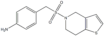 4-({4H,5H,6H,7H-thieno[3,2-c]pyridine-5-sulfonyl}methyl)aniline,,结构式