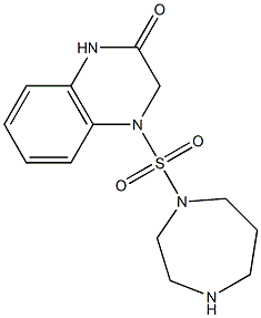 4-(1,4-diazepane-1-sulfonyl)-1,2,3,4-tetrahydroquinoxalin-2-one Structure