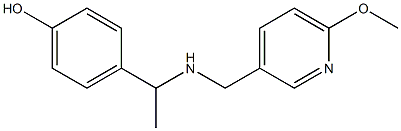 4-(1-{[(6-methoxypyridin-3-yl)methyl]amino}ethyl)phenol Structure