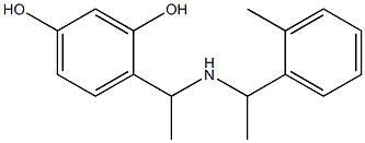 4-(1-{[1-(2-methylphenyl)ethyl]amino}ethyl)benzene-1,3-diol