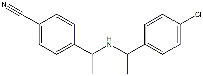 4-(1-{[1-(4-chlorophenyl)ethyl]amino}ethyl)benzonitrile