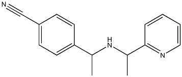 4-(1-{[1-(pyridin-2-yl)ethyl]amino}ethyl)benzonitrile