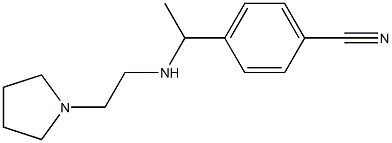 4-(1-{[2-(pyrrolidin-1-yl)ethyl]amino}ethyl)benzonitrile Structure