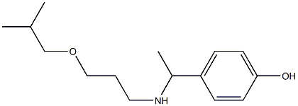 4-(1-{[3-(2-methylpropoxy)propyl]amino}ethyl)phenol