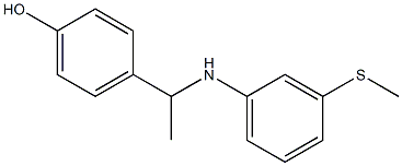 4-(1-{[3-(methylsulfanyl)phenyl]amino}ethyl)phenol