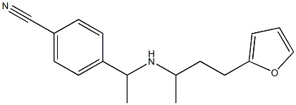 4-(1-{[4-(furan-2-yl)butan-2-yl]amino}ethyl)benzonitrile|
