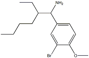 4-(1-amino-2-ethylhexyl)-2-bromo-1-methoxybenzene Structure