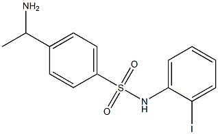 4-(1-aminoethyl)-N-(2-iodophenyl)benzene-1-sulfonamide,,结构式