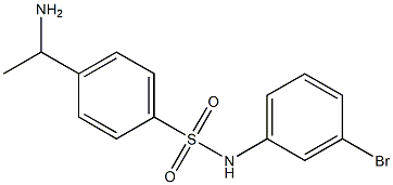 4-(1-aminoethyl)-N-(3-bromophenyl)benzene-1-sulfonamide