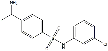 4-(1-aminoethyl)-N-(3-chlorophenyl)benzene-1-sulfonamide